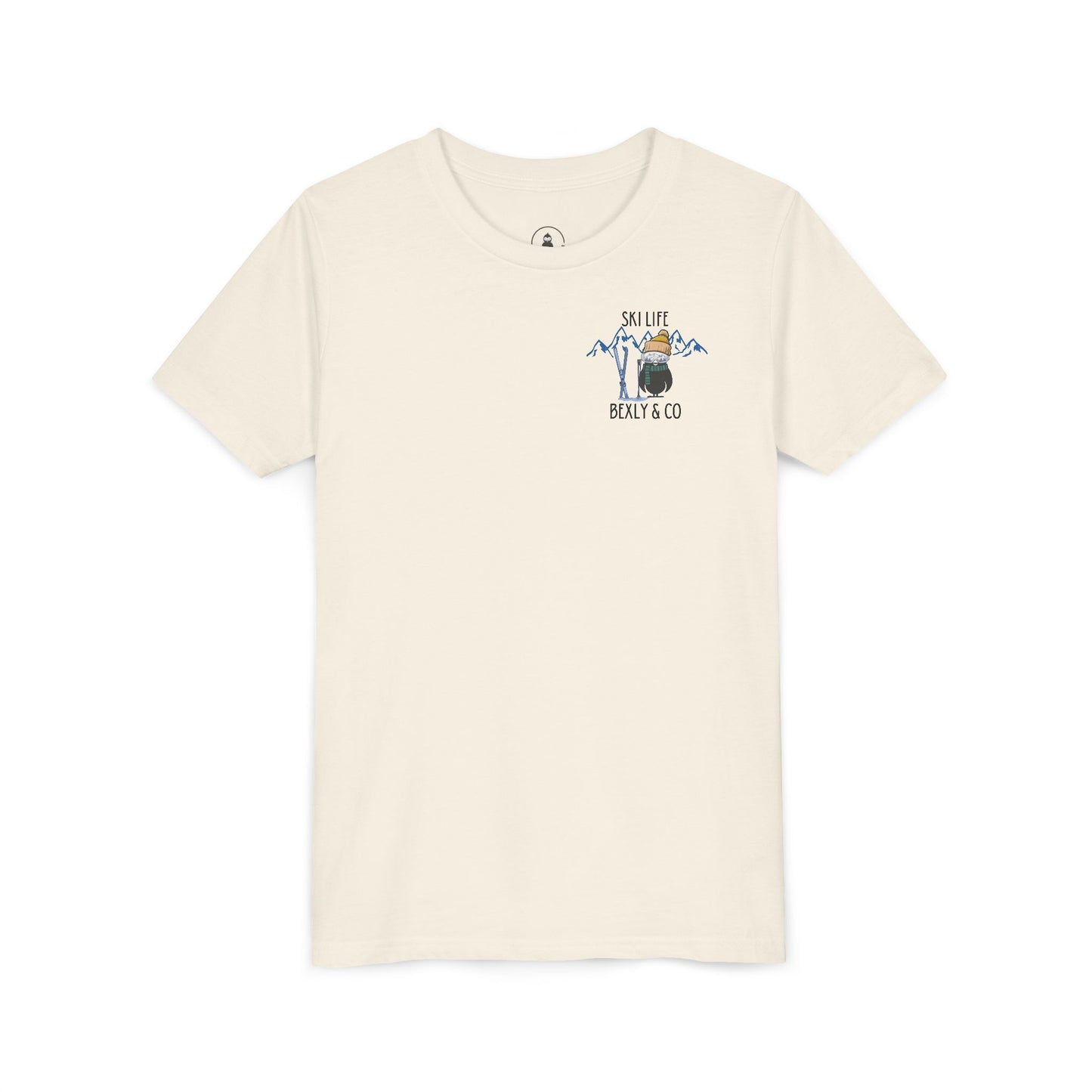 Youth Short Sleeve Tee - Ski Life Adventure Shirt for Young Skiers