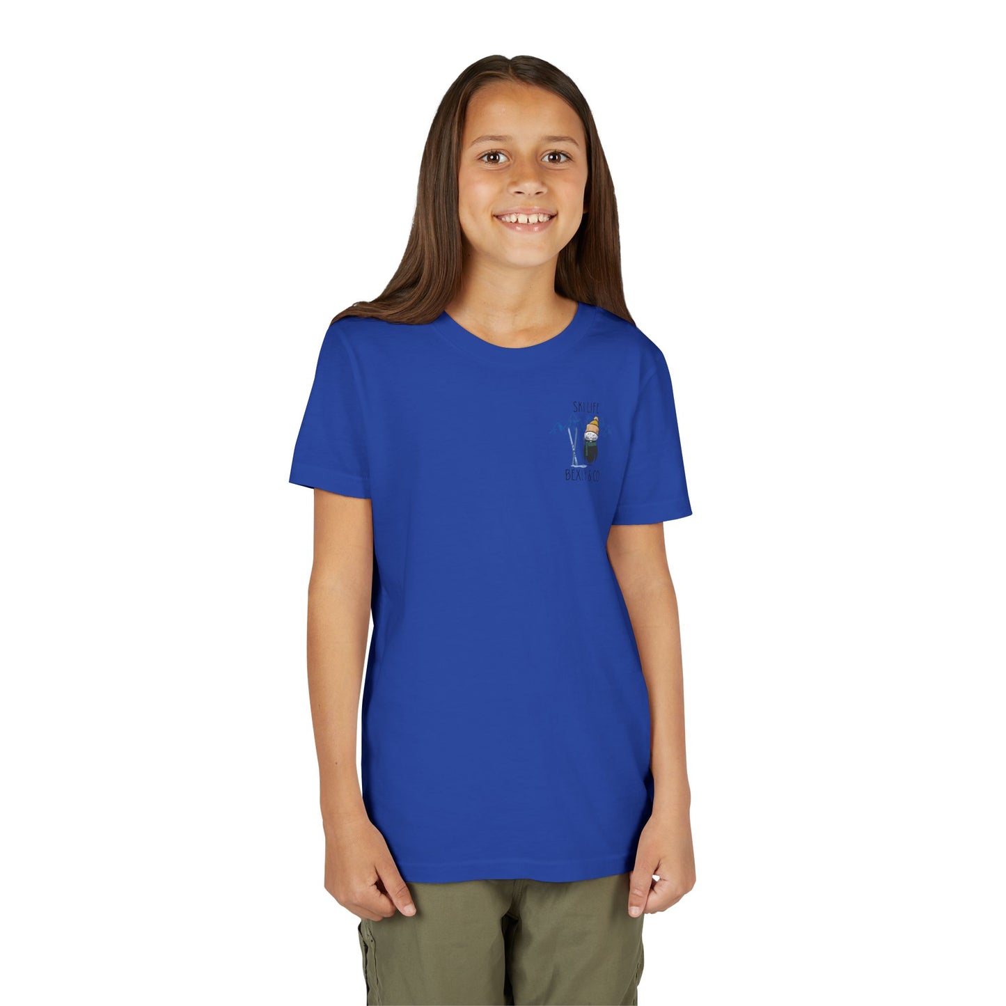 Youth Short Sleeve Tee - Ski Life Adventure Shirt for Young Skiers
