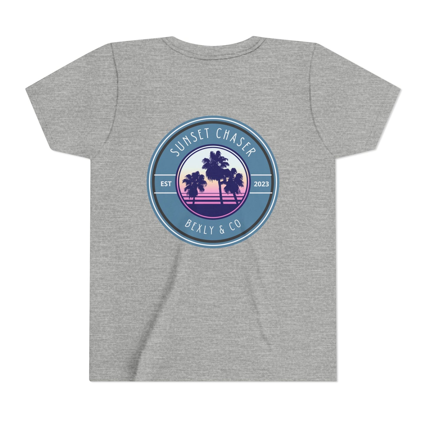 Sunset Chaser Palm Tree Youth Tee | Tropical Vibes, Summer Shirt, Beach Wear, Vacation Outfit, Gift for Kids