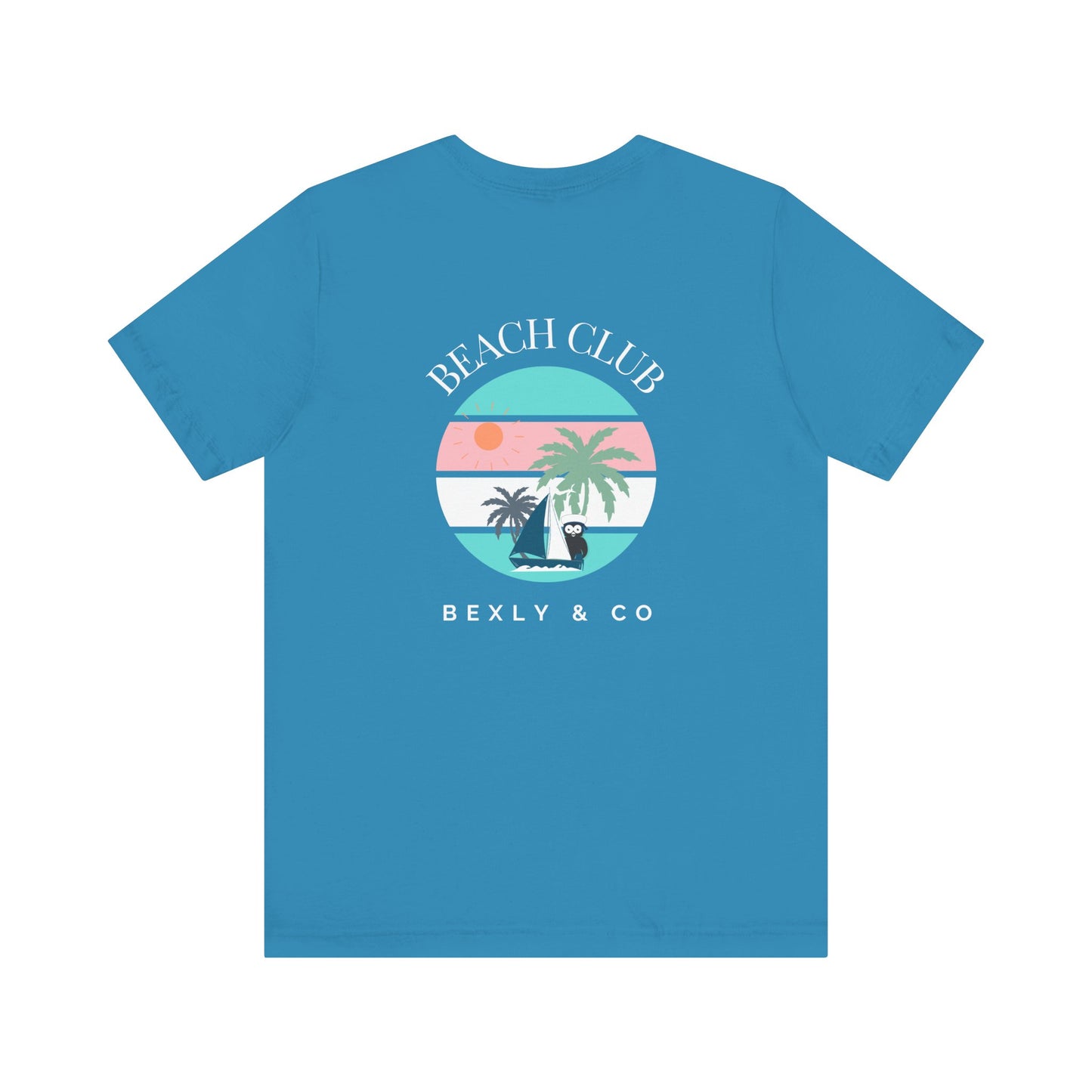 Beach Club Graphic Tee, Unisex Vacation Shirt, Casual Summer Top, Tropical Paradise T-Shirt, Outdoor Adventure Apparel