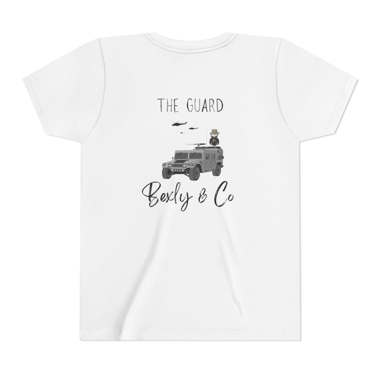 Adventure-Themed Youth Short Sleeve Tee - 'The Guard' Design
