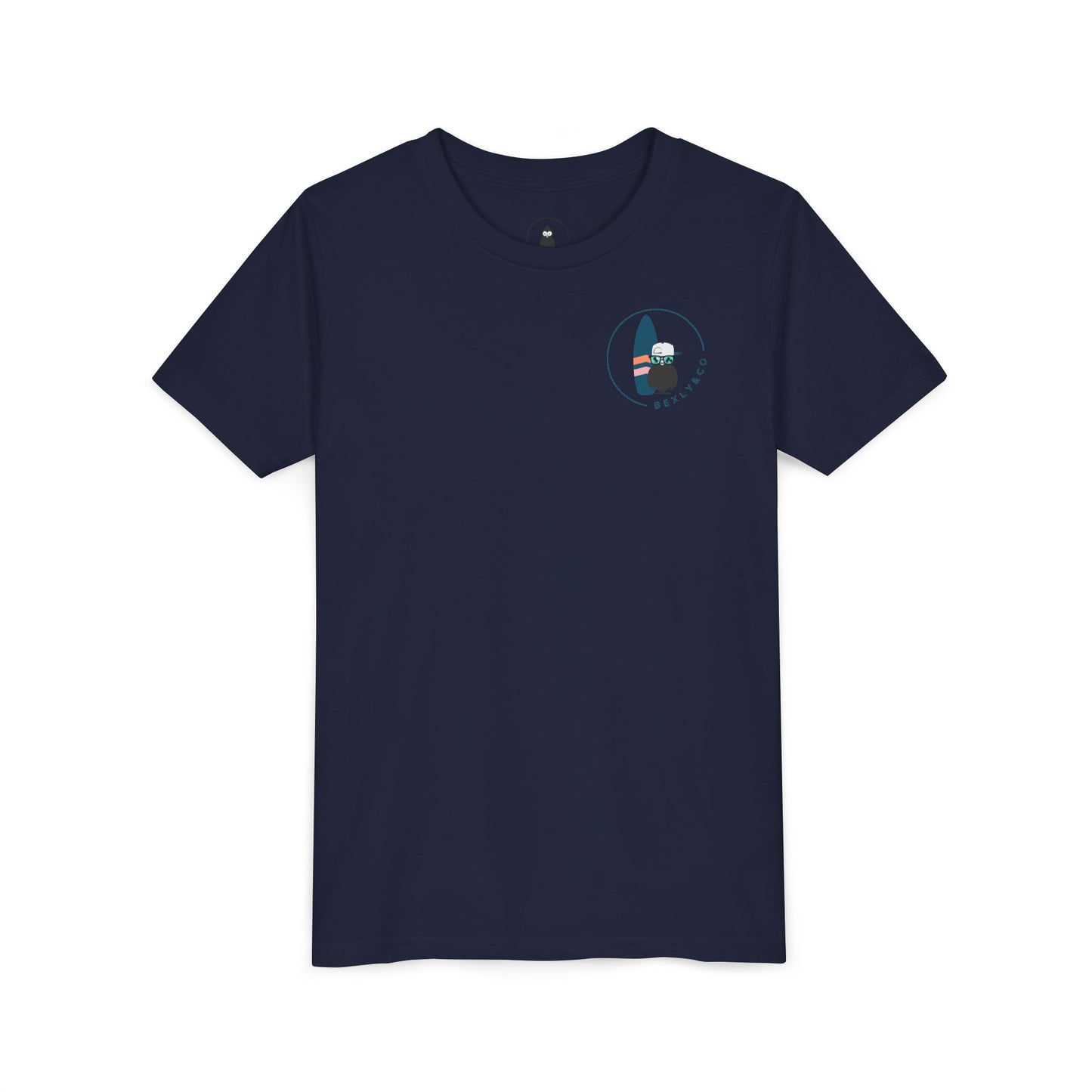 Surfing Adventure Youth Short Sleeve Tee - Fun Beach Logo Design