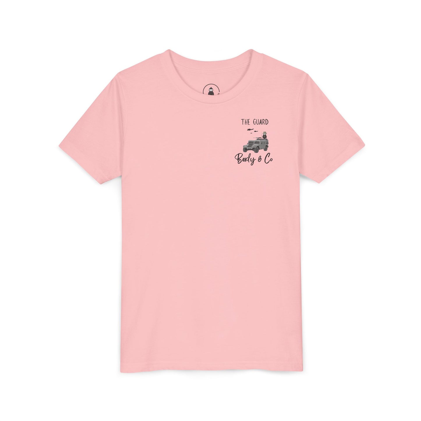 Adventure-Themed Youth Short Sleeve Tee - 'The Guard' Design