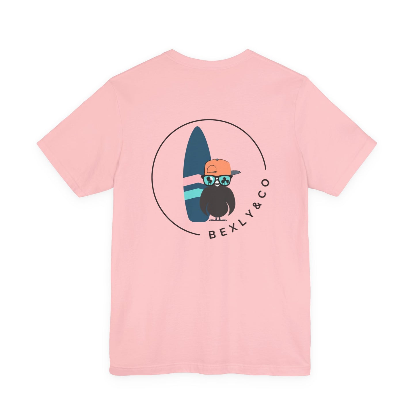 Unisex Stylish Tee- Surfer Blue Board