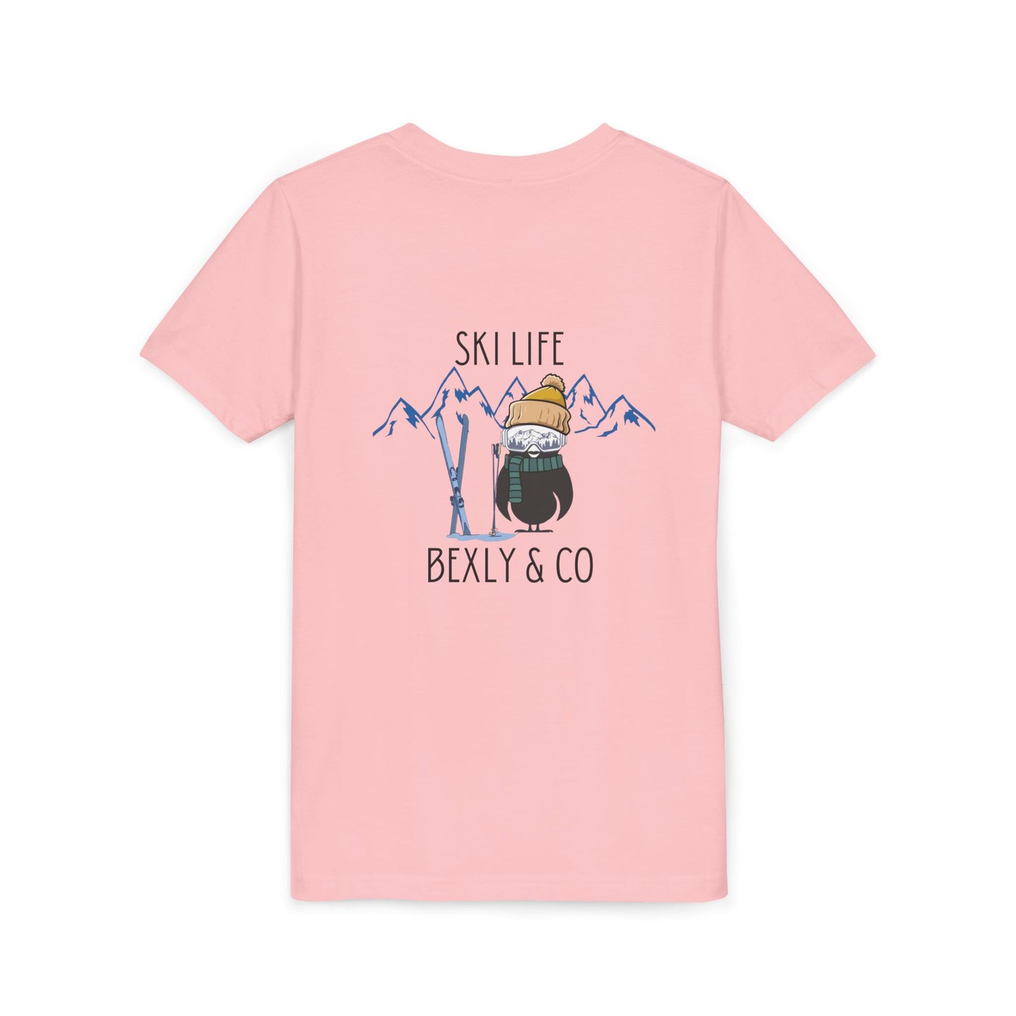 Youth Short Sleeve Tee - Ski Life Adventure Shirt for Young Skiers
