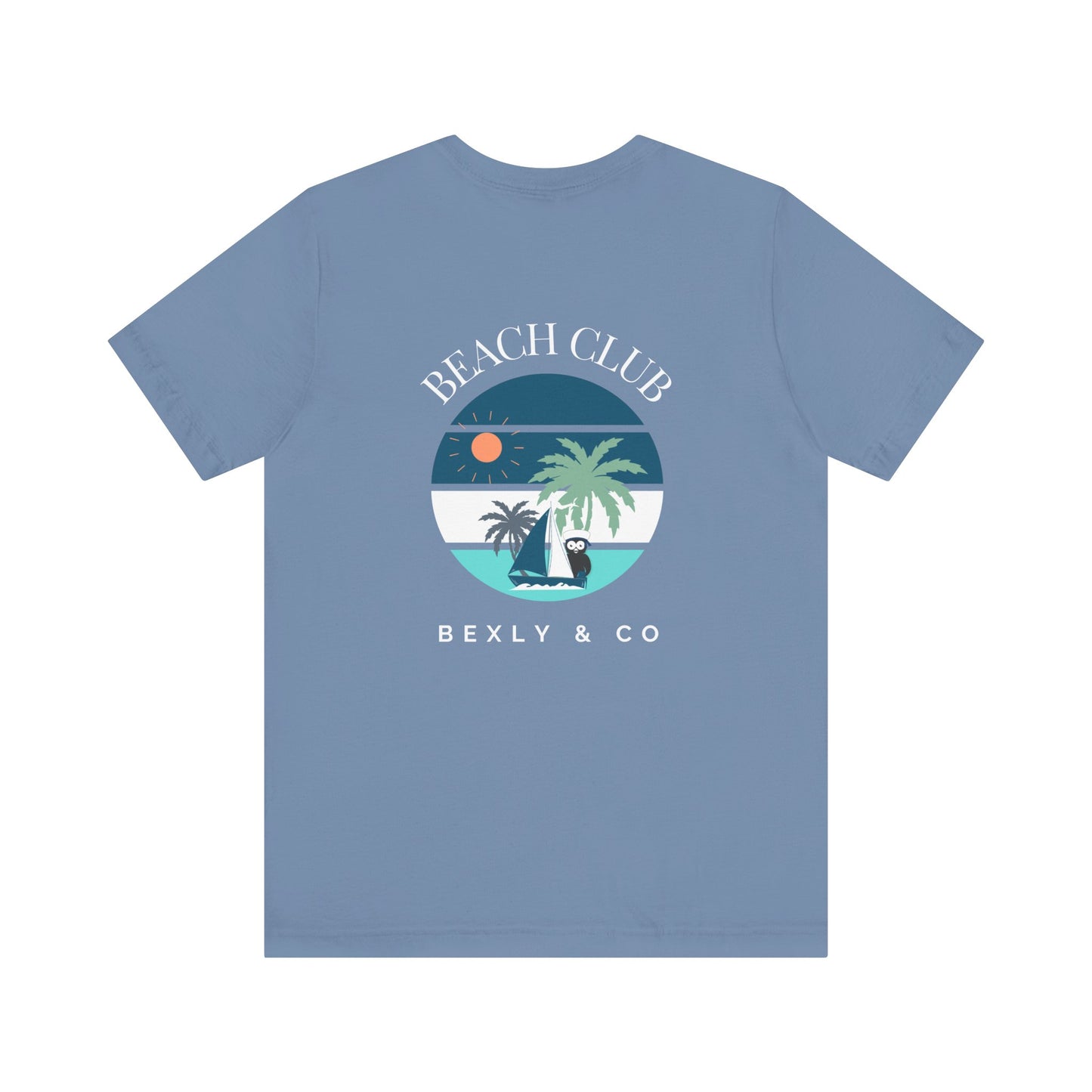 Beach Club Graphic Tee | Summer Vibe T-Shirt, Unisex Casual Wear, Perfect for Beach Days, Gift for Vacation Lovers, Palm Tree Design