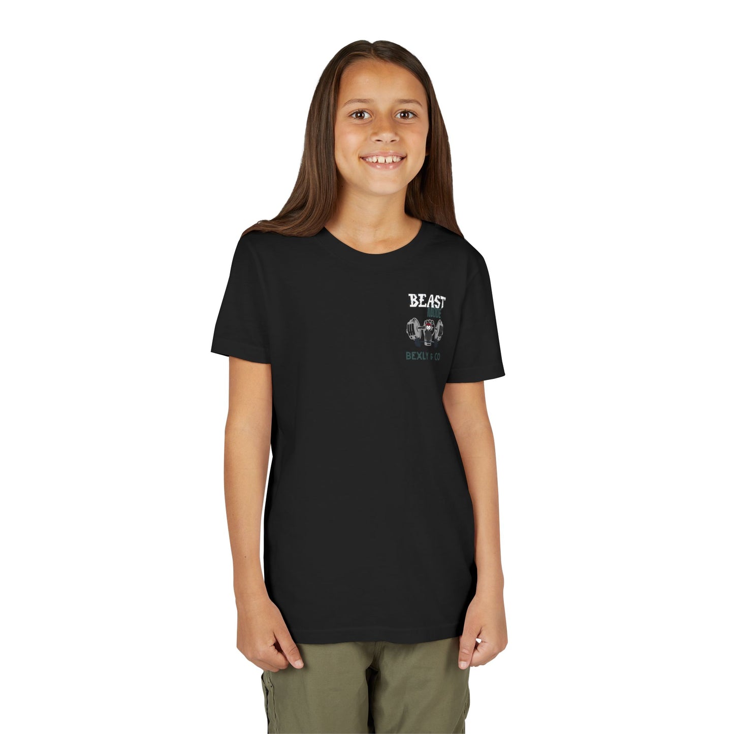 Beast Mode Youth Short Sleeve Tee | Fun & Active Kids Shirt for Fitness Lovers