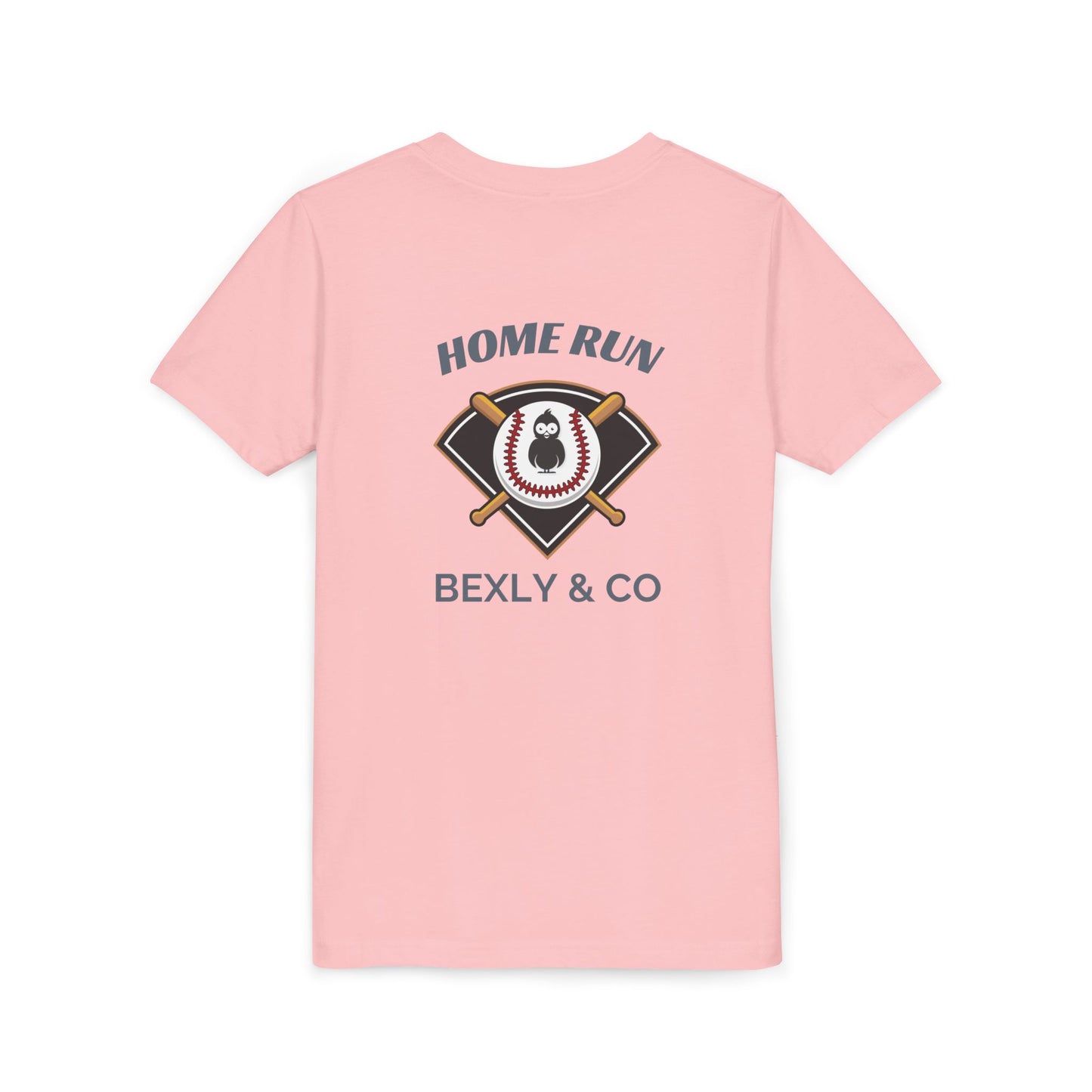 Home Run Youth Short Sleeve Tee - Baseball Tee for Kids