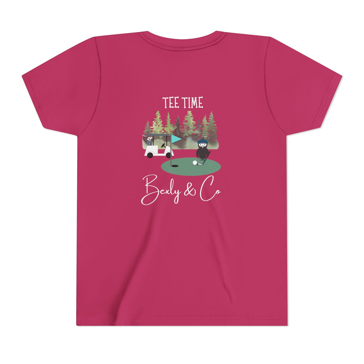 Youth Golf Cart Tee - Fun Short Sleeve T-Shirt for Kids