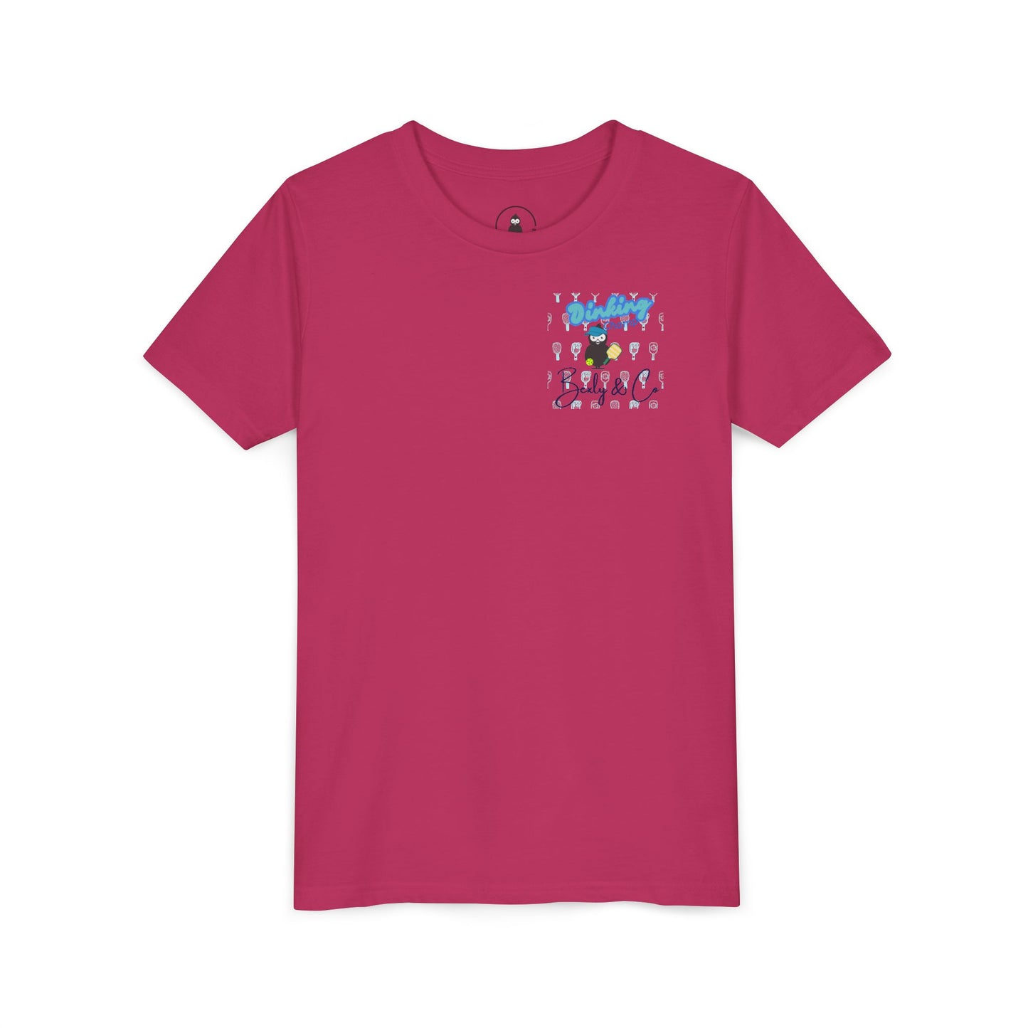 Youth Unisex Short Sleeve Tee - Fun 'Dinking Champ' Design for Active Kids