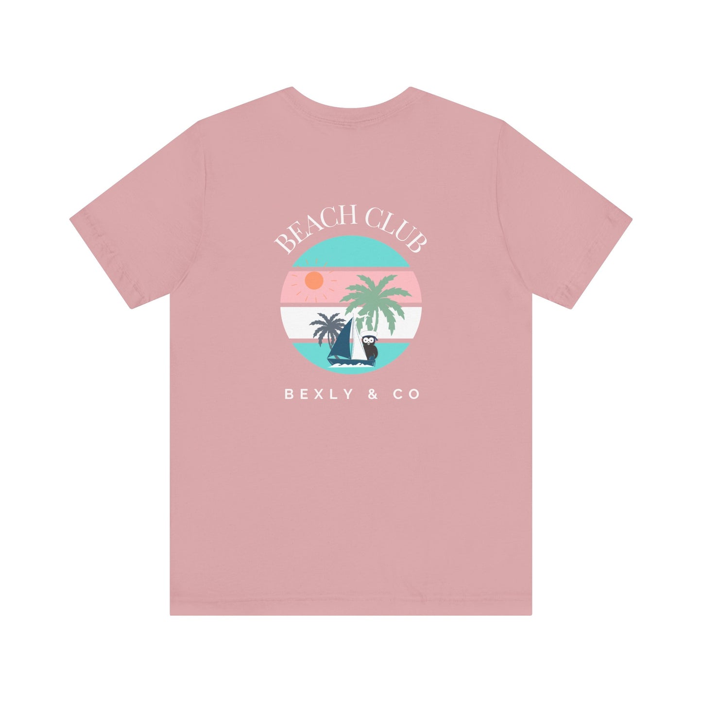 Beach Club Graphic Tee, Unisex Vacation Shirt, Casual Summer Top, Tropical Paradise T-Shirt, Outdoor Adventure Apparel