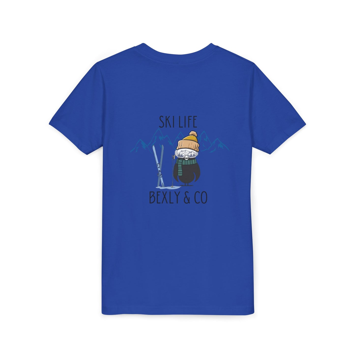 Youth Short Sleeve Tee - Ski Life Adventure Shirt for Young Skiers