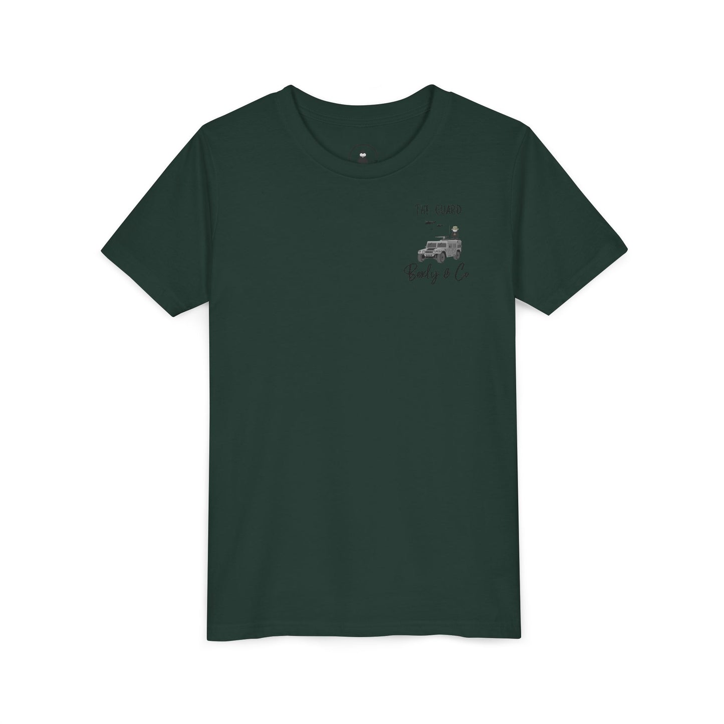 Adventure-Themed Youth Short Sleeve Tee - 'The Guard' Design