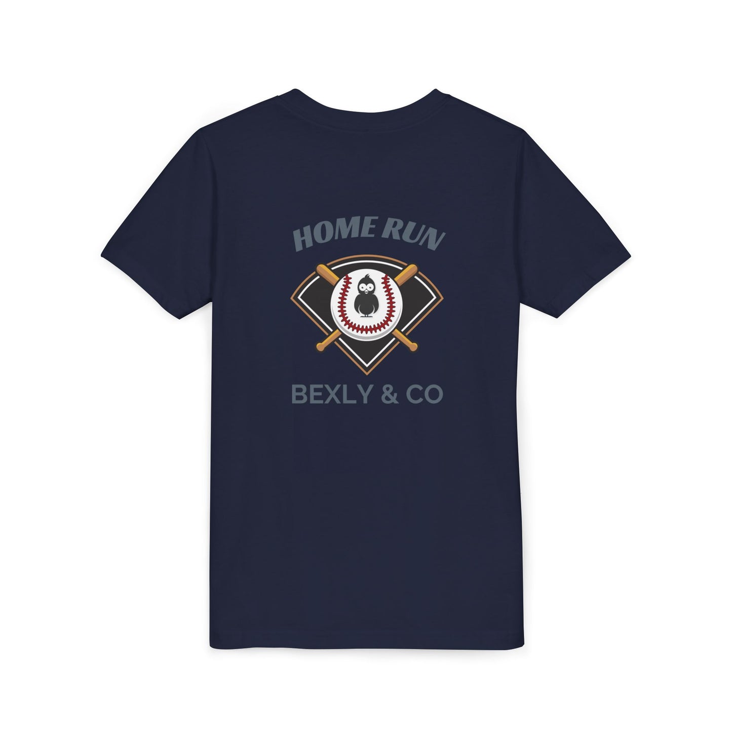 Home Run Youth Short Sleeve Tee - Baseball Tee for Kids