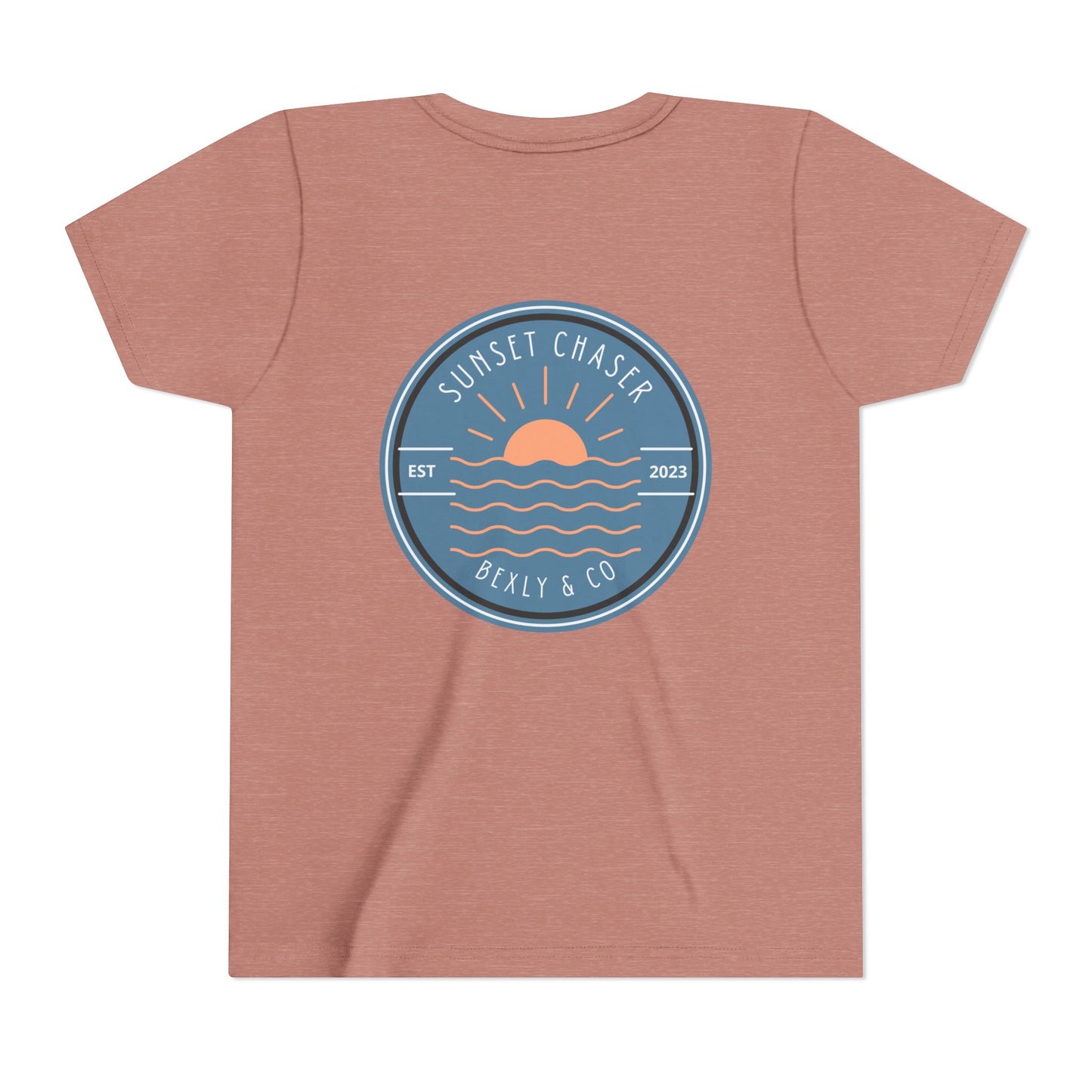 Sunset Chaser Youth Tee, Fun Summer Shirt for Kids, Perfect Gift for Birthdays, Beach Days, Outdoor Adventures