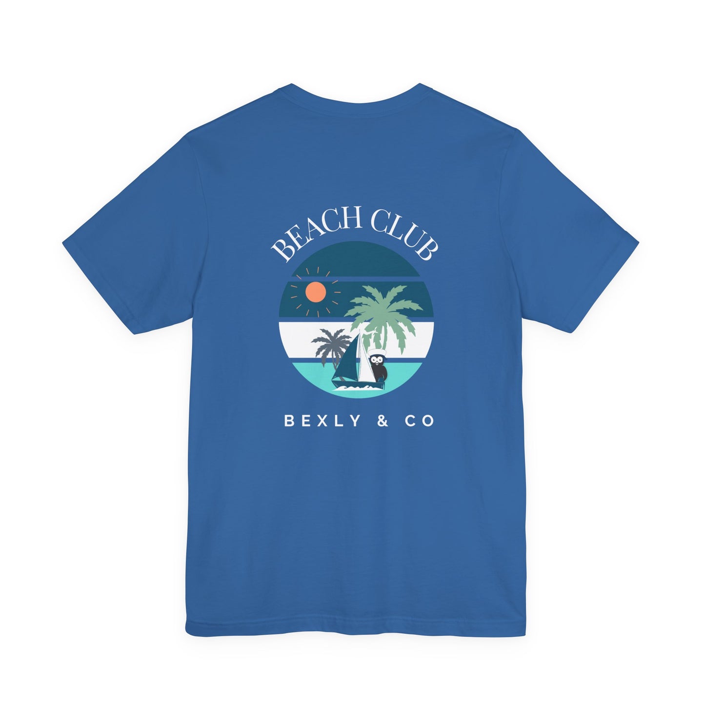Beach Club Graphic Tee | Summer Vibe T-Shirt, Unisex Casual Wear, Perfect for Beach Days, Gift for Vacation Lovers, Palm Tree Design