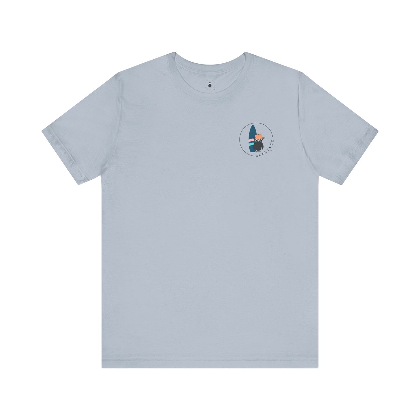 Unisex Stylish Tee- Surfer Blue Board