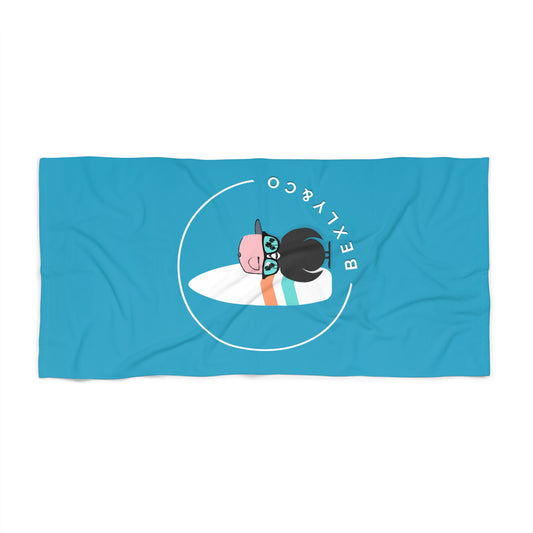 Surf-Inspired Beach Towel - Fun & Playful Design for Summer Vibes