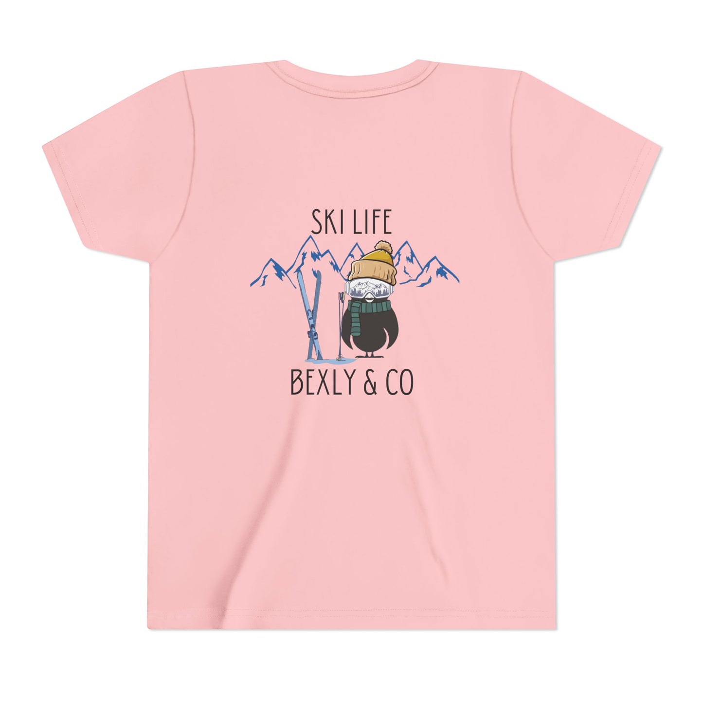 Youth Short Sleeve Tee - Ski Life Adventure Shirt for Young Skiers