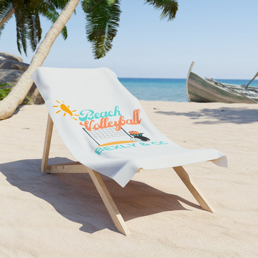 Fun Beach Volleyball Towel | Summer Vibes & Sun Fun