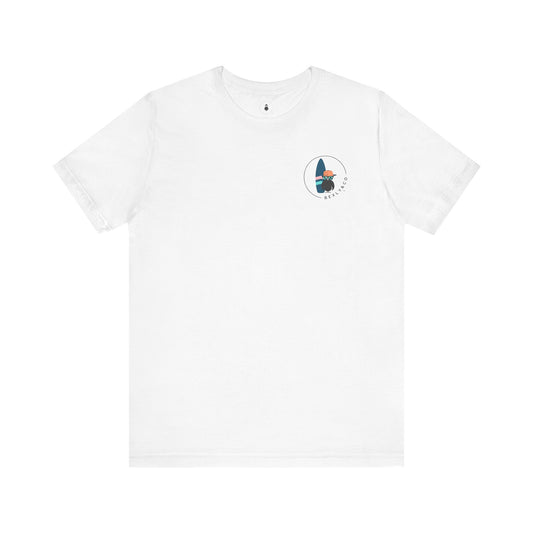 Unisex Stylish Tee- Surfer Blue Board