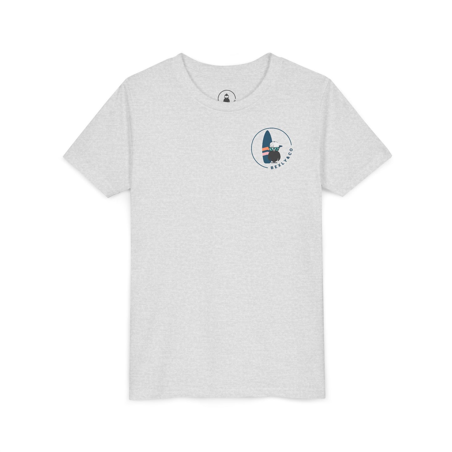 Surfing Adventure Youth Short Sleeve Tee - Fun Beach Logo Design