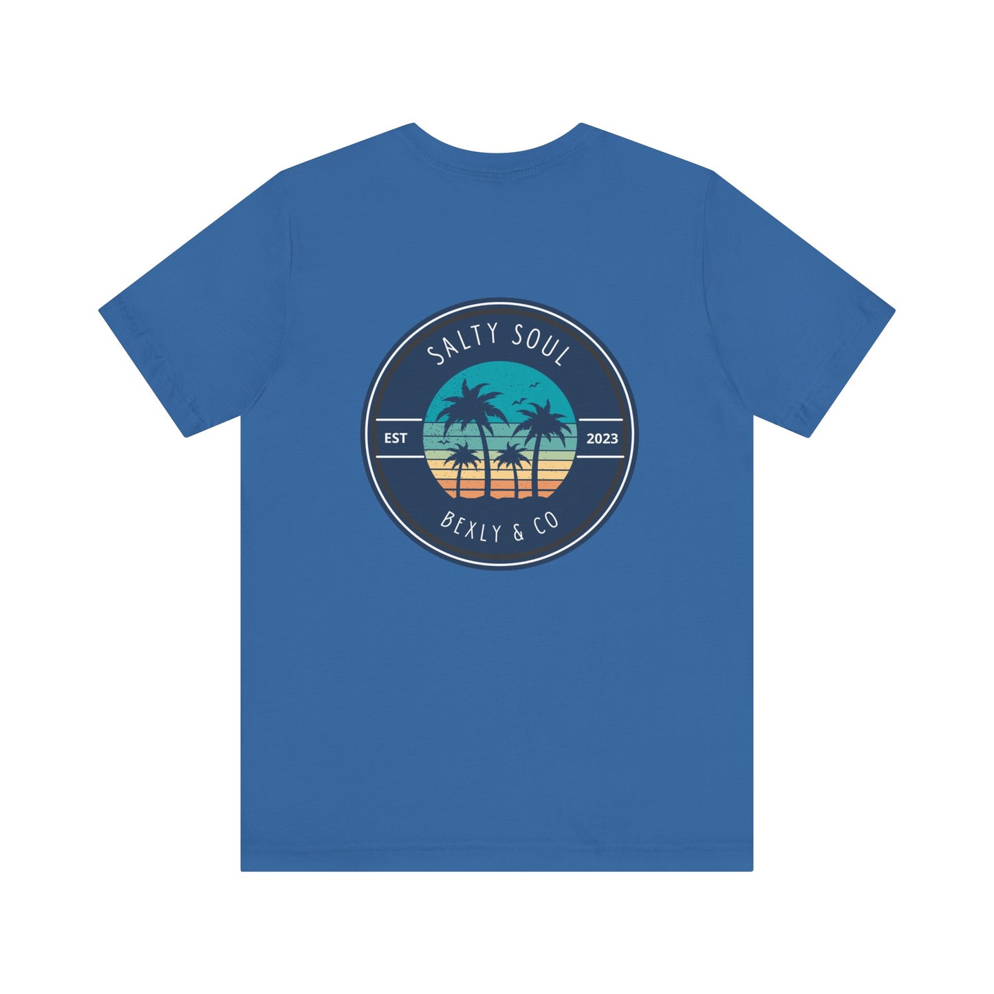 Salty Soul Palm Tree Beach Tee | Unisex Short Sleeve | Casual Summer Wear, Beach Vacation Shirt, Gift for Ocean Lovers, Retro Graphic [...]