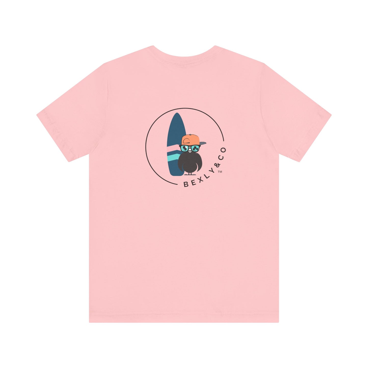 Unisex Stylish Tee- Surfer Blue Board