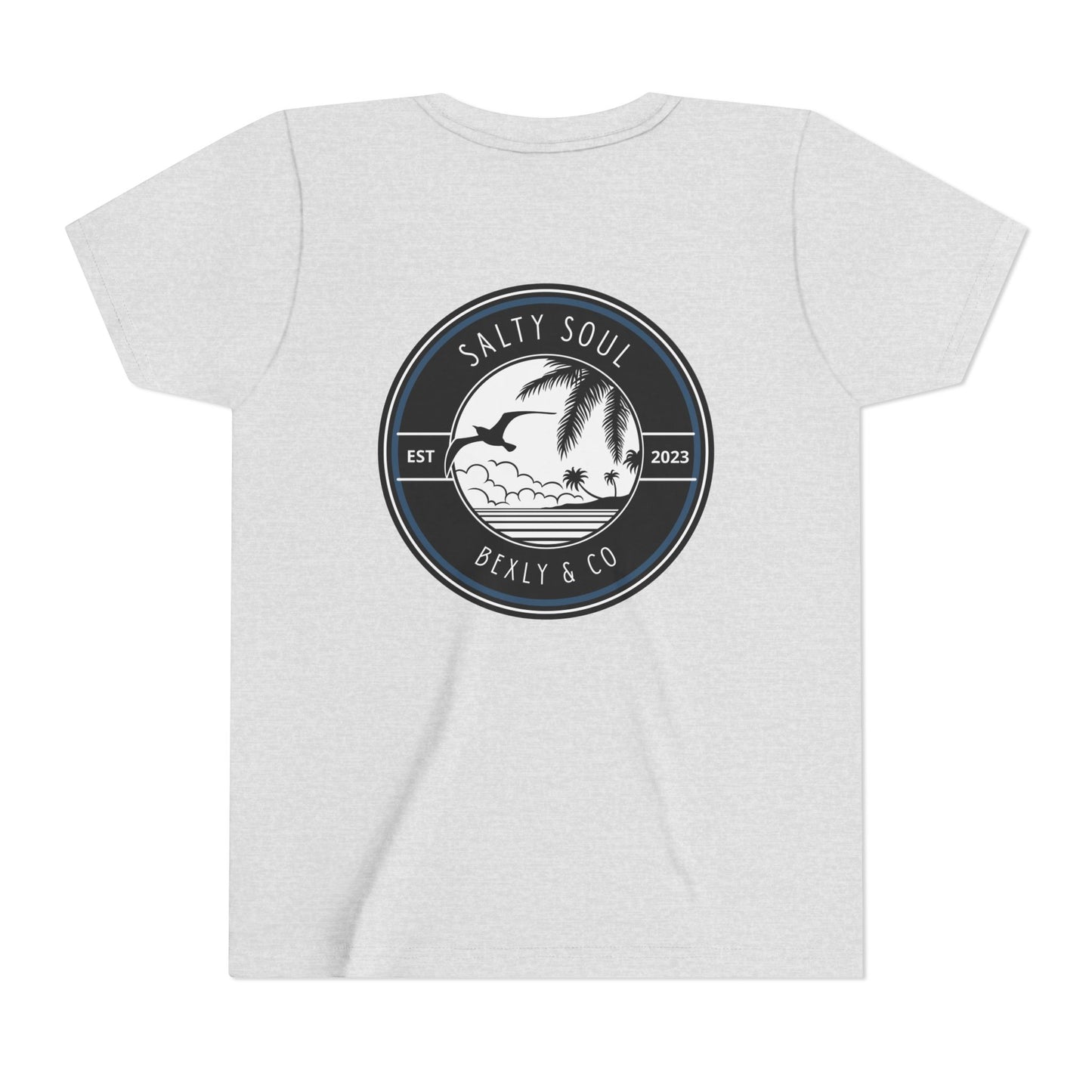 Salty Soul Youth Tee, Beach Vibes Shirt, Summer Fun Top, Kid's Vacation T-Shirt, Family Beach Day Outfit, Outdoor Adventure Wear