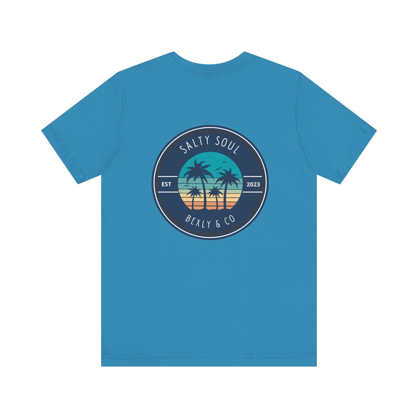 Salty Soul Palm Tree Beach Tee | Unisex Short Sleeve | Casual Summer Wear, Beach Vacation Shirt, Gift for Ocean Lovers, Retro Graphic [...]