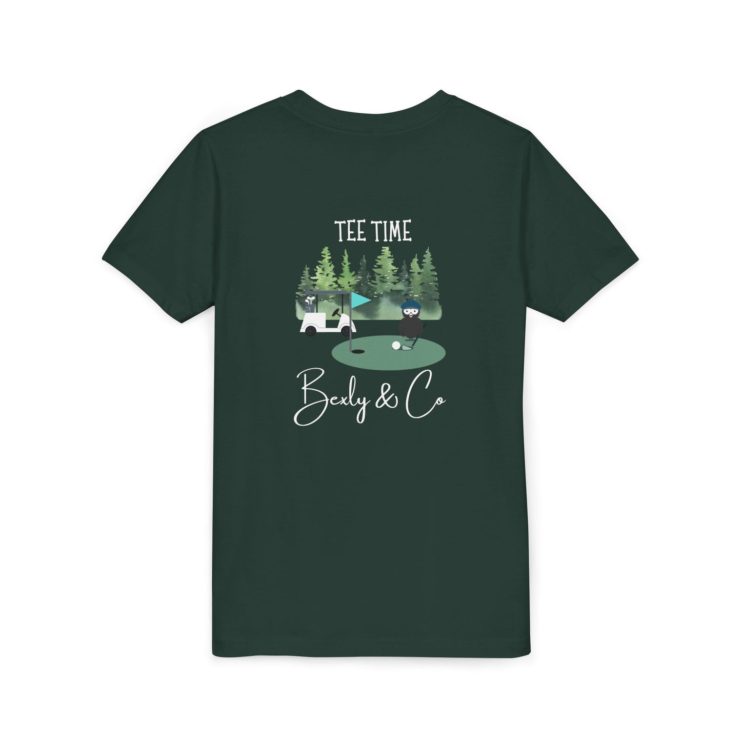 Youth Golf Cart Tee - Fun Short Sleeve T-Shirt for Kids