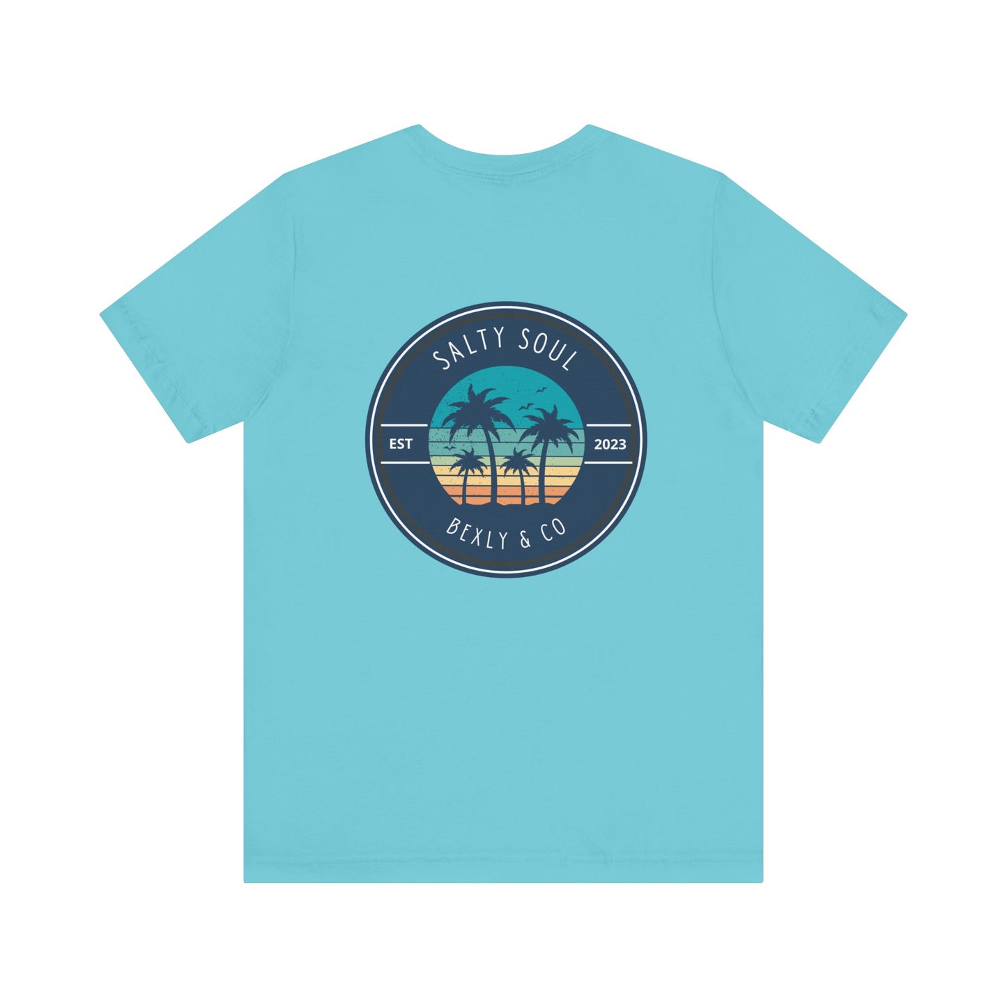 Salty Soul Palm Tree Beach Tee | Unisex Short Sleeve | Casual Summer Wear, Beach Vacation Shirt, Gift for Ocean Lovers, Retro Graphic [...]
