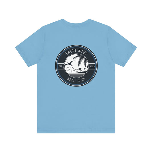 Salty Soul Unisex Tee - Beach Vibes, Summer Casual Wear, Great for Surfing, Gifts for Ocean Lovers, Relaxed Fit