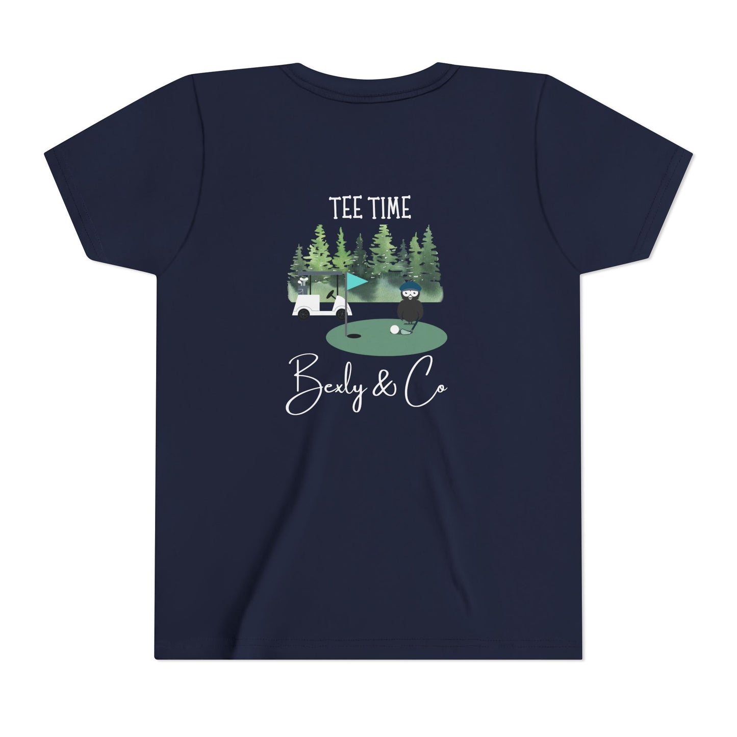 Youth Golf Cart Tee - Fun Short Sleeve T-Shirt for Kids