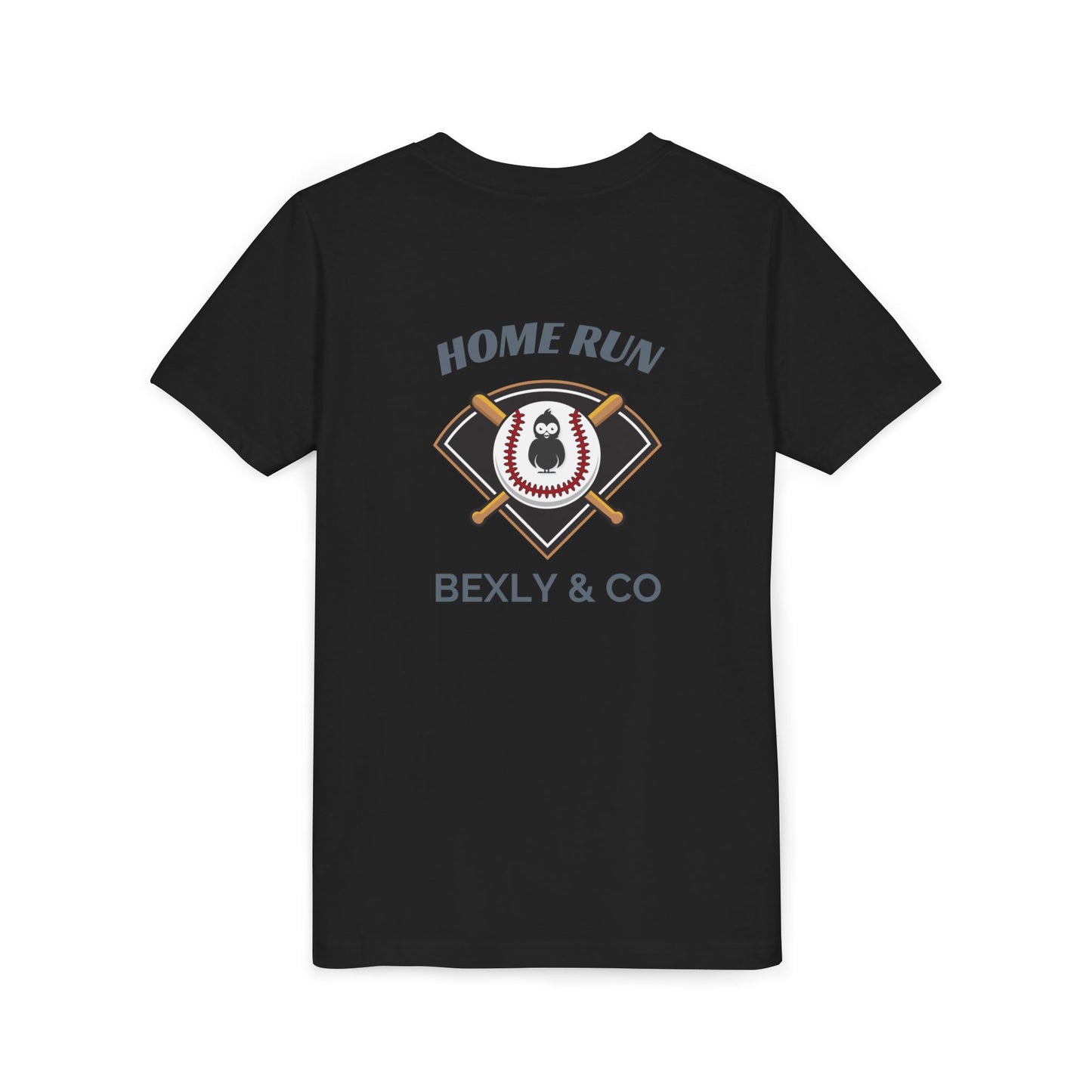 Home Run Youth Short Sleeve Tee - Baseball Tee for Kids