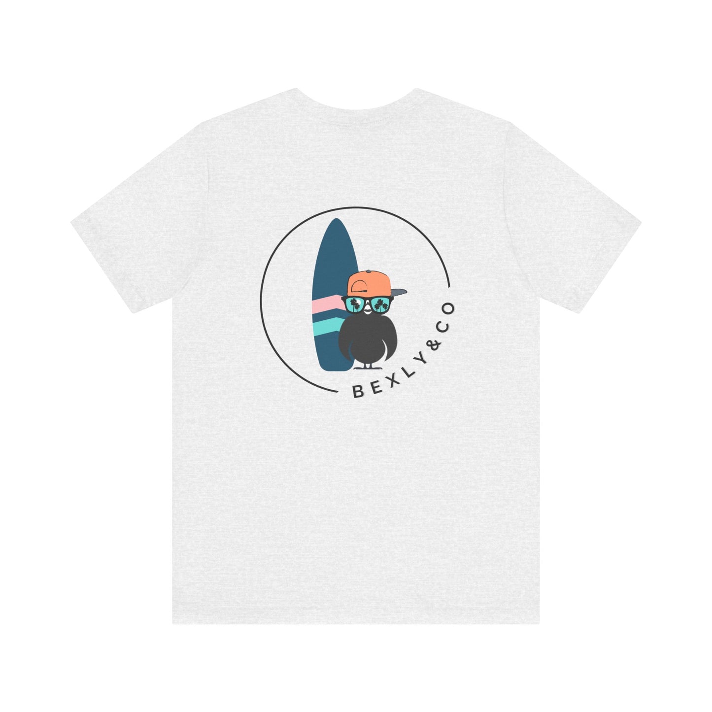 Unisex Stylish Tee- Surfer Blue Board