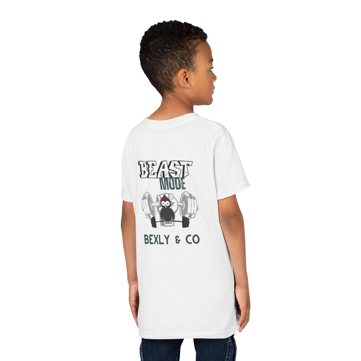 Beast Mode Youth Short Sleeve Tee | Fun & Active Kids Shirt for Fitness Lovers