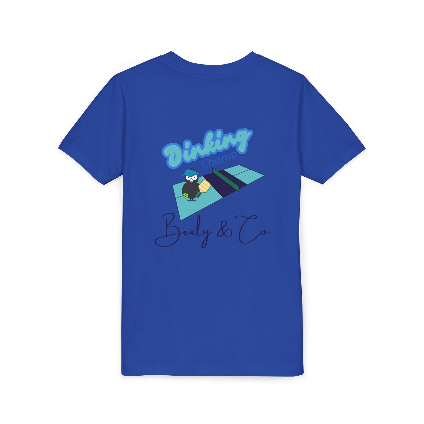 Youth Short Sleeve Tee - Dinking Champ Design for Young Athletes