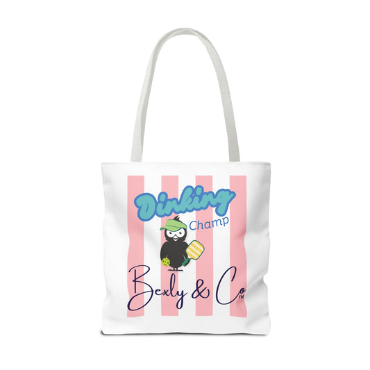 Fun Dinking Champ Tote Bag for Sports Lovers