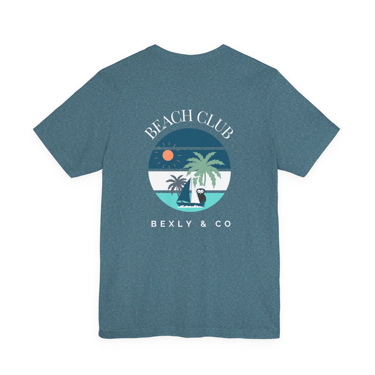 Beach Club Graphic Tee | Summer Vibe T-Shirt, Unisex Casual Wear, Perfect for Beach Days, Gift for Vacation Lovers, Palm Tree Design