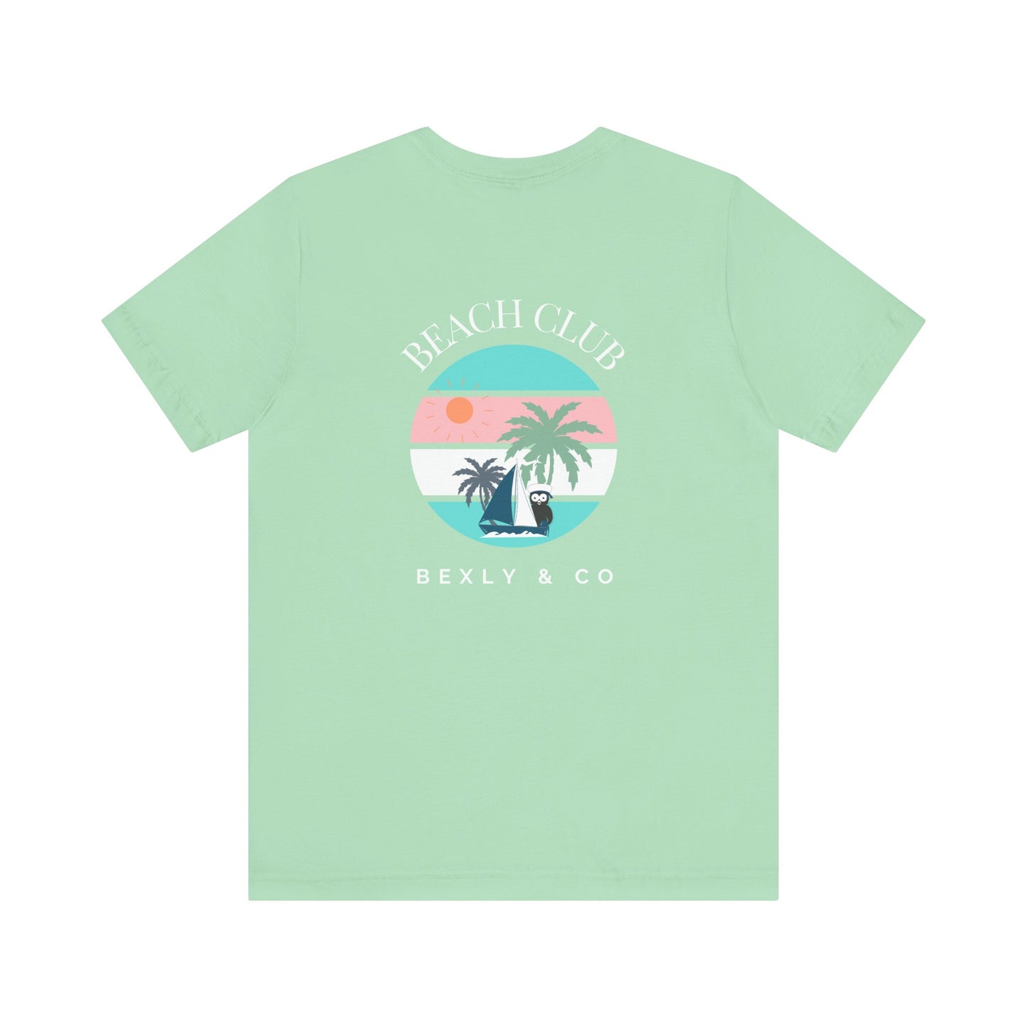 Beach Club Graphic Tee, Unisex Vacation Shirt, Casual Summer Top, Tropical Paradise T-Shirt, Outdoor Adventure Apparel