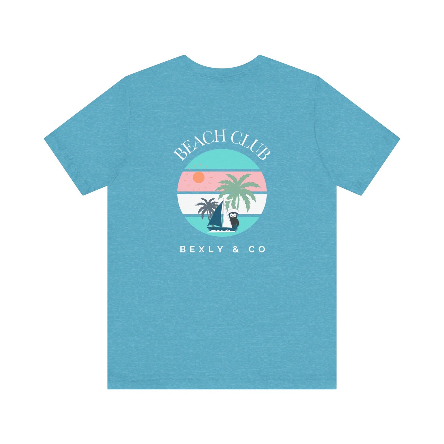 Beach Club Graphic Tee, Unisex Vacation Shirt, Casual Summer Top, Tropical Paradise T-Shirt, Outdoor Adventure Apparel