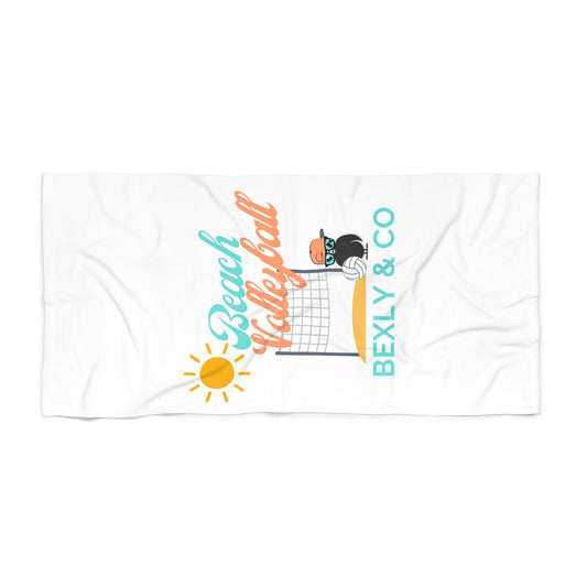 Fun Beach Volleyball Towel | Summer Vibes & Sun Fun