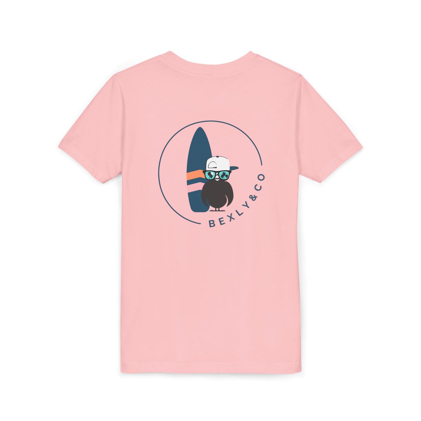Surfing Adventure Youth Short Sleeve Tee - Fun Beach Logo Design
