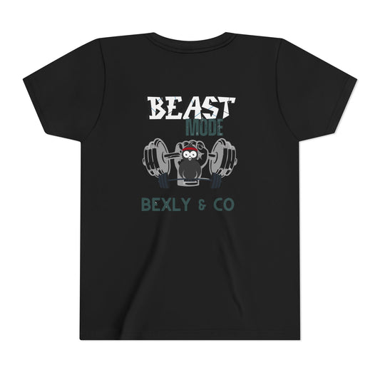 Beast Mode Youth Short Sleeve Tee | Fun & Active Kids Shirt for Fitness Lovers