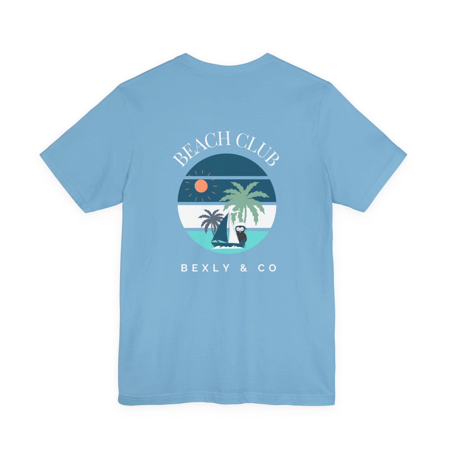 Beach Club Graphic Tee | Summer Vibe T-Shirt, Unisex Casual Wear, Perfect for Beach Days, Gift for Vacation Lovers, Palm Tree Design