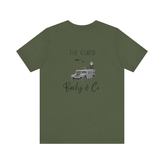Unisex Short Sleeve Tee - The Guard Design for Adventure Lovers