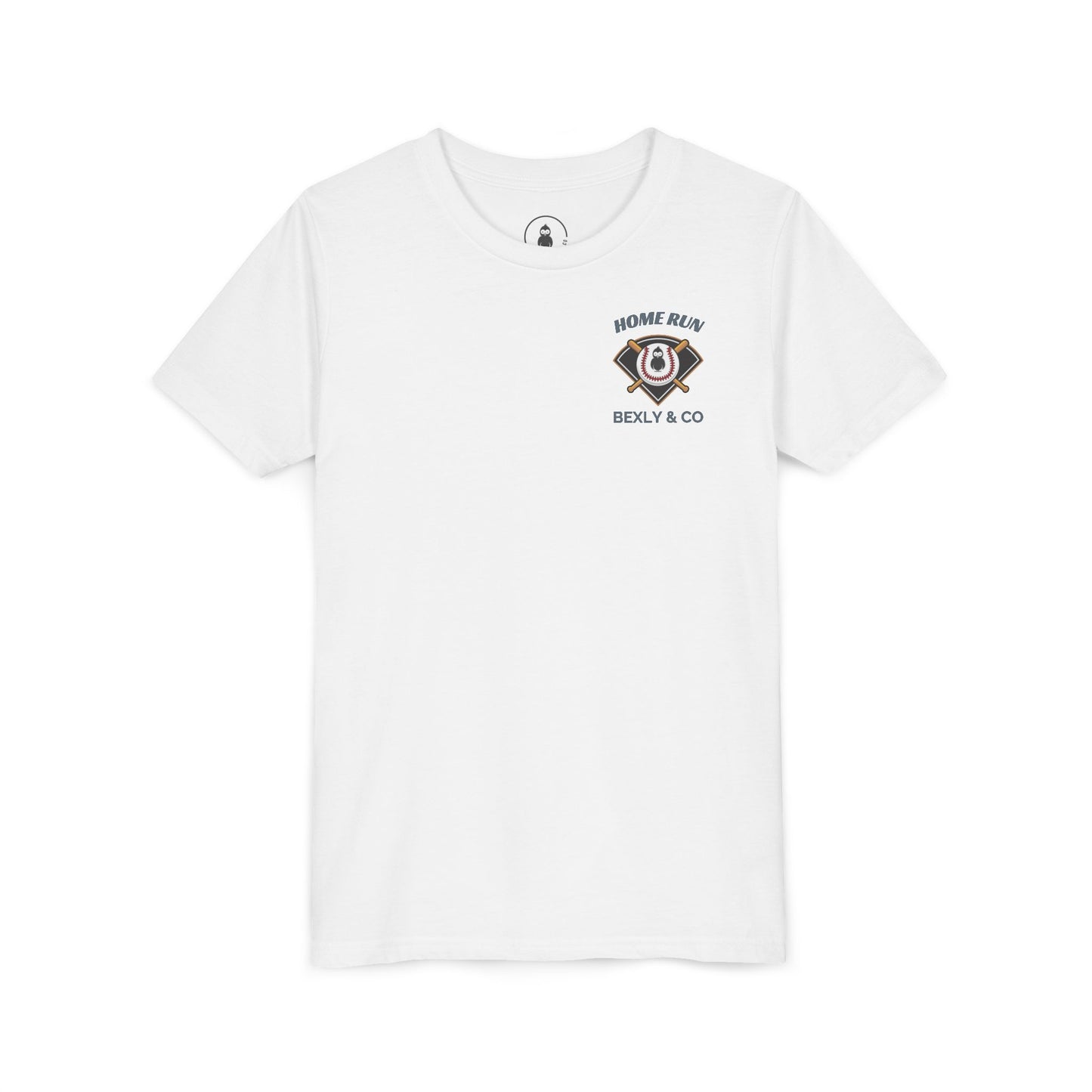 Home Run Youth Short Sleeve Tee - Baseball Tee for Kids