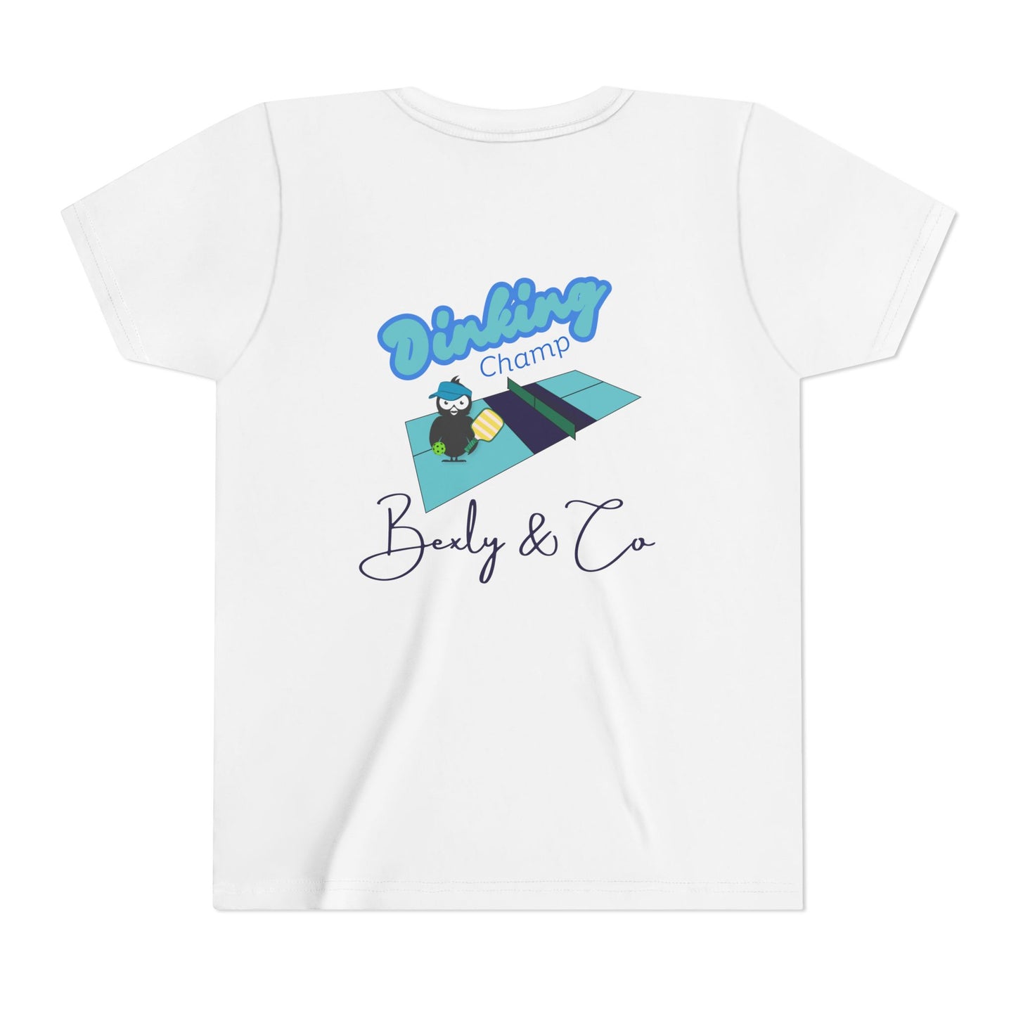 Youth Short Sleeve Tee - Dinking Champ Design for Young Athletes