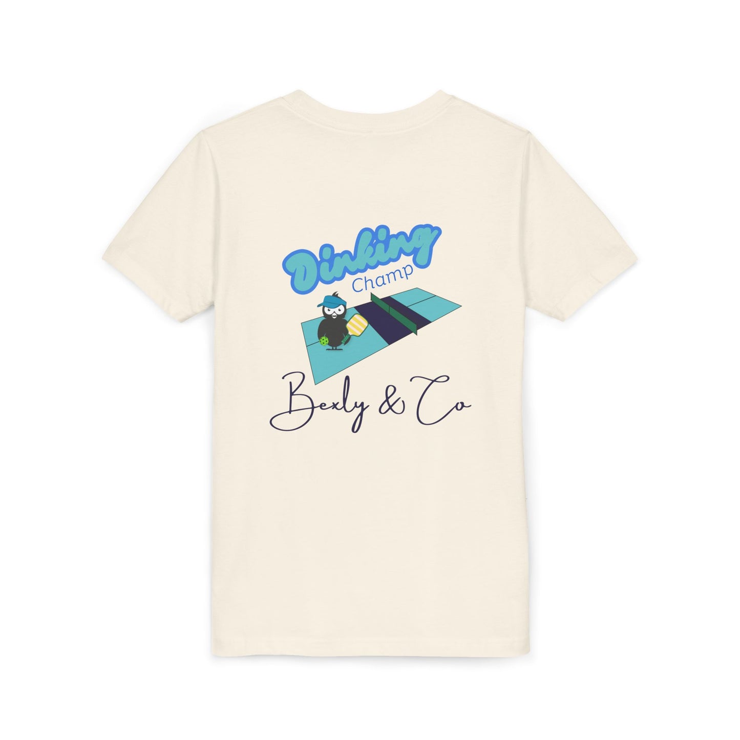 Youth Short Sleeve Tee - Dinking Champ Design for Young Athletes